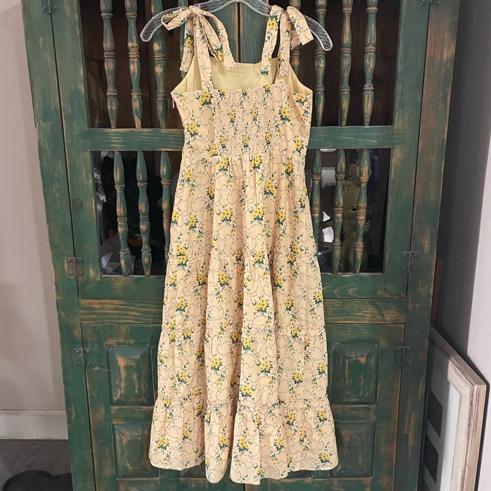 EUC Paige Tamika Tiered Sundress in Butter Multi - XS - Picture 4 of 11